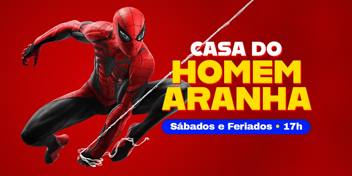 Casa do Homem-Aranha Chega ao Barra World e Promove Encontro Exclusivo com o Super-Herói a partir de 09 de agosto. Casa do Homem-Aranha Chega ao Barra World e Promove Encontro Exclusivo com o Super-Herói a partir de 09 de agosto.