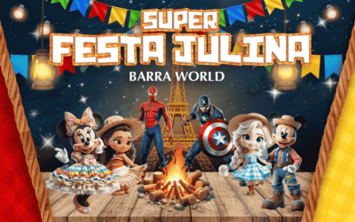Dia 12 de Julho a partir das 16h – Super Festa Julina Barra World – Tradição, alegria e magia num só arraiá!