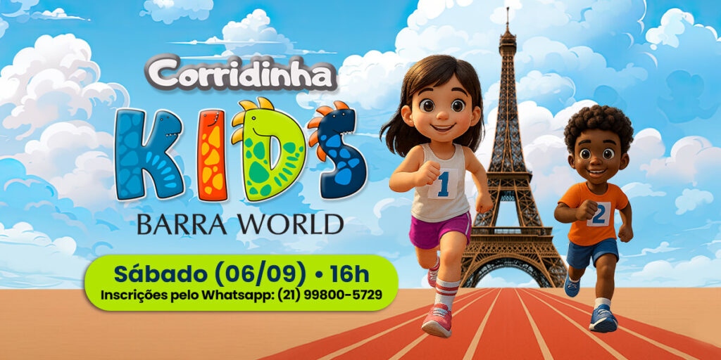 A Sétina Edição da Corridinha kids no Shopping Barra World Shopping e Park