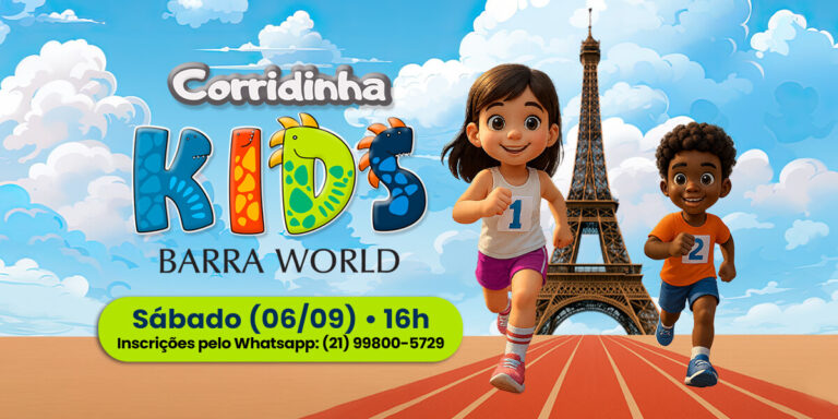 A Sétina Edição da Corridinha kids no Shopping Barra World Shopping e Park
