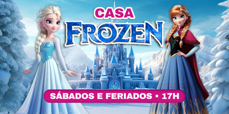 Casa Frozen Venha conhecer o mundo de Elsa