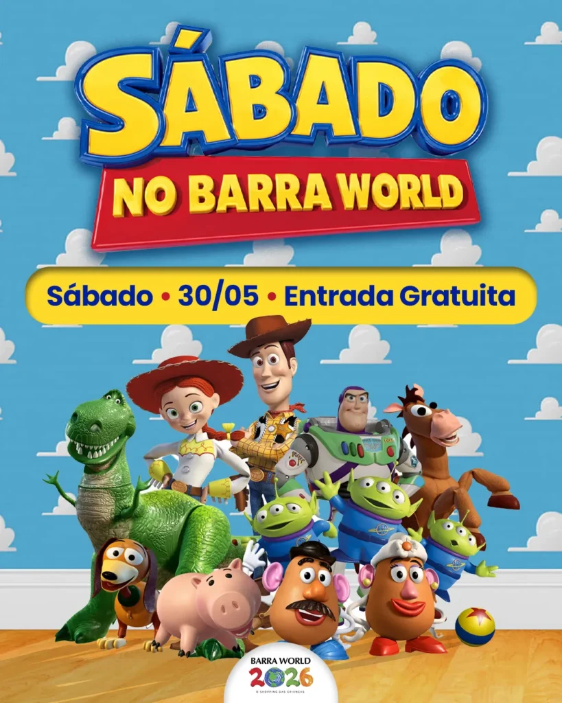 30 Espetáculo Escola de Princesas Gratuito Barra World — 30 de Maio de 2026