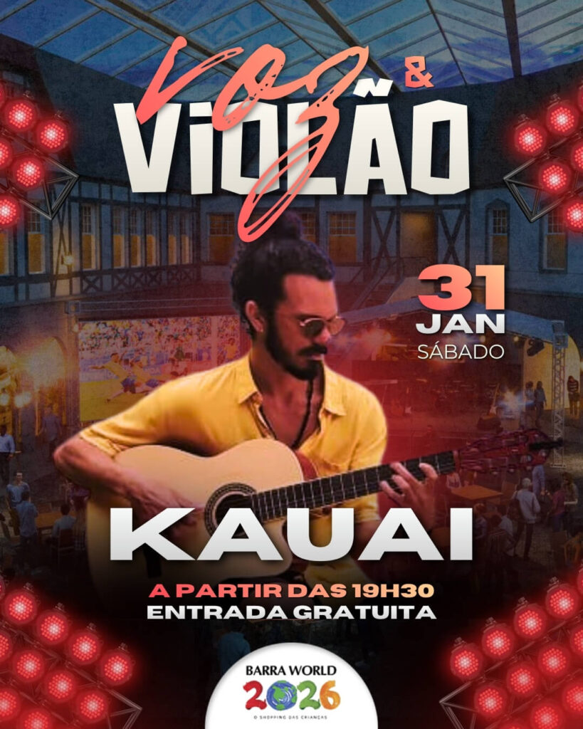 Dia 31/01 Praça da Alemanha com Voz e Violão com Kauai
