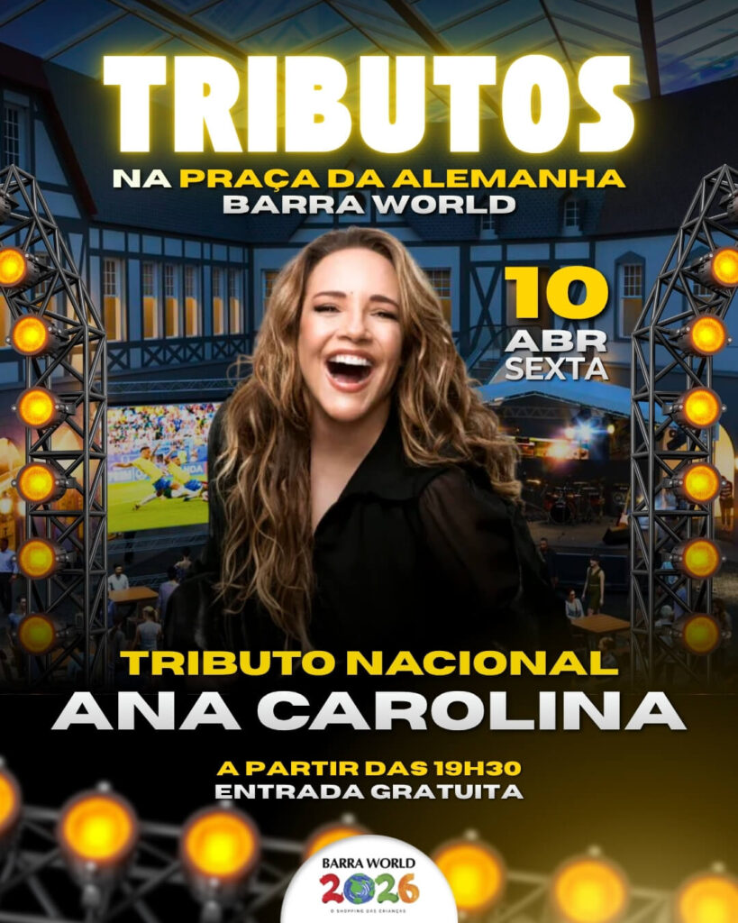 Dia 10 de Abril, Sexta-feira às 19h30 Tributo a Ana Carolina - Entre Razões e Emoções Uma Noite de Voz e Intensidade