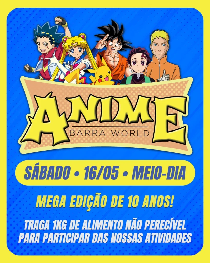 Anime no Barra World Shopping e Park no Recreio dos Bandeirantes