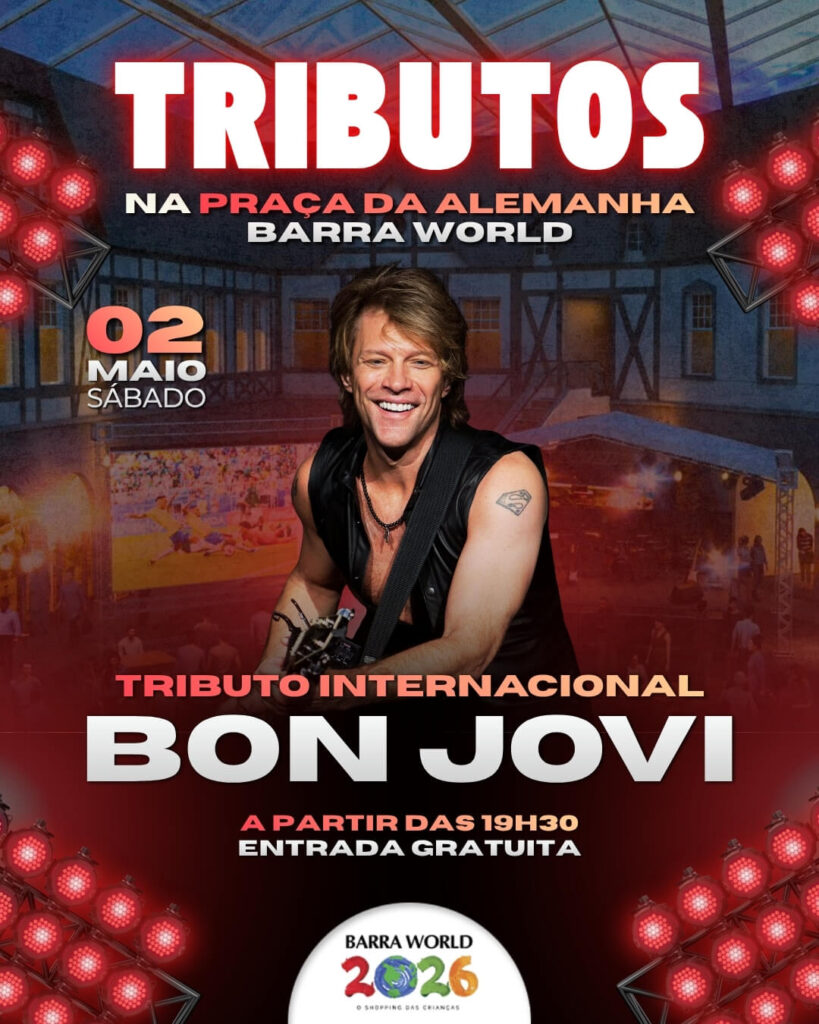 Tributo ao Bon Jovi no Barra World Shopping – Show gratuito no Recreio dos Bandeirantes