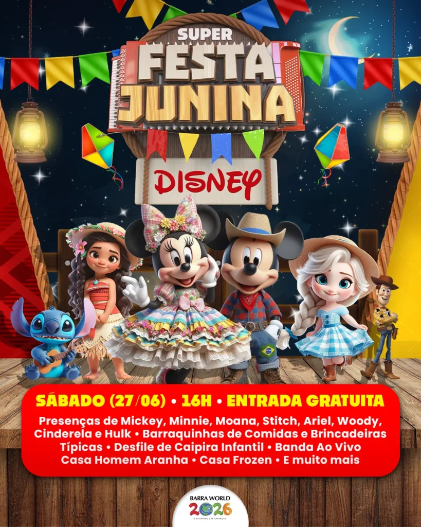 Festa Junina no Barra World Shopping e Park