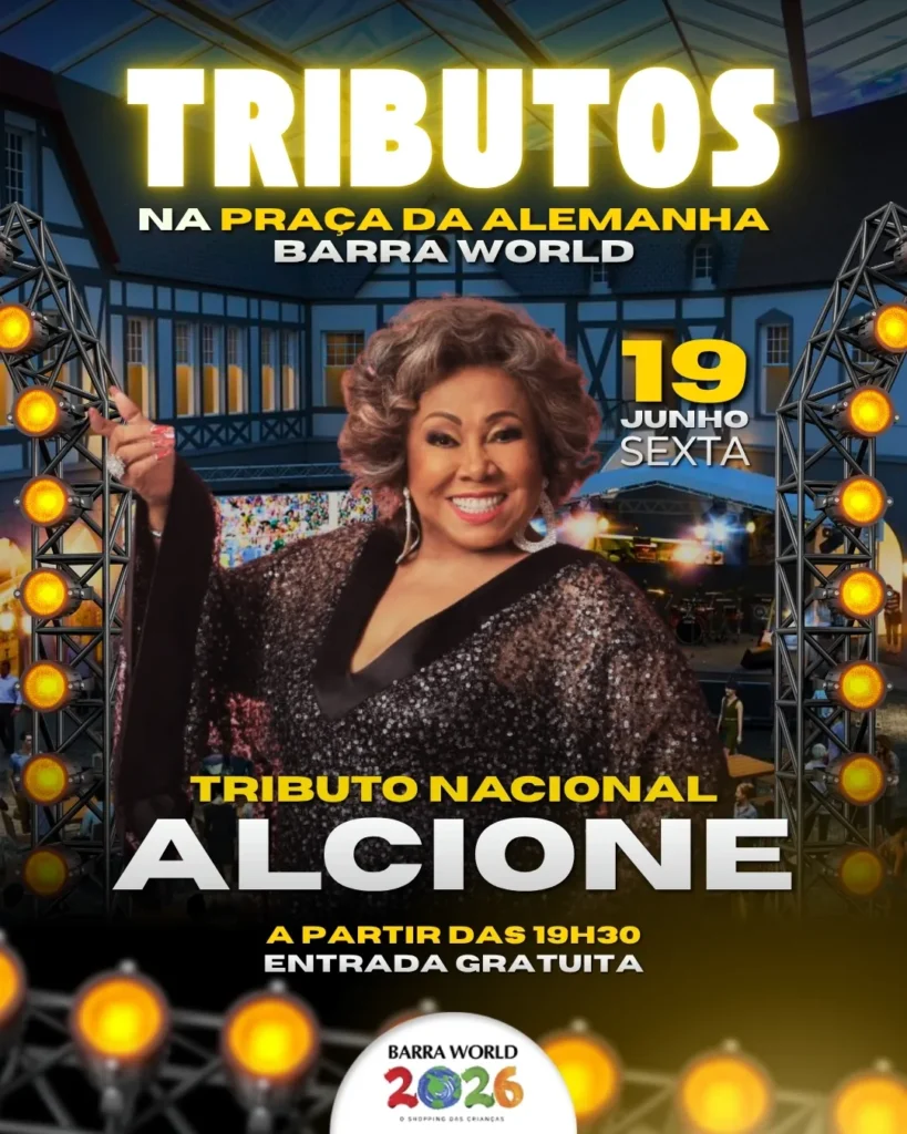 Tributo a Alcione no Barra World Shopping – Copa Fest – Show gratuito no Recreio dos Bandeirantes