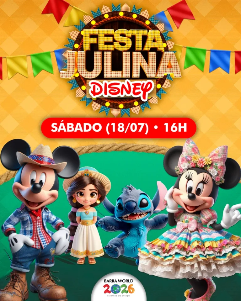 Programação 8 Festa Junina Evento Gratuito no Shopping Barra World no Recreio dos Bandeirantes