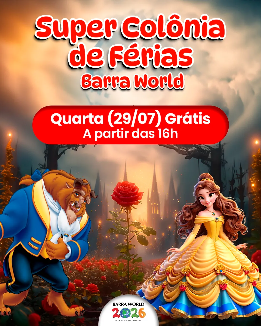Super Colônia de Férias no Shopping Barra World no Recreio dos Bandeirantes no dia 29 de Julho