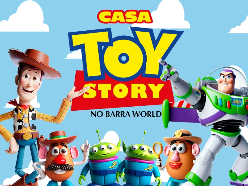 Casa Toy Story Programação Gratuita no Shopping Barra World no Recreio dos Bandeirantes