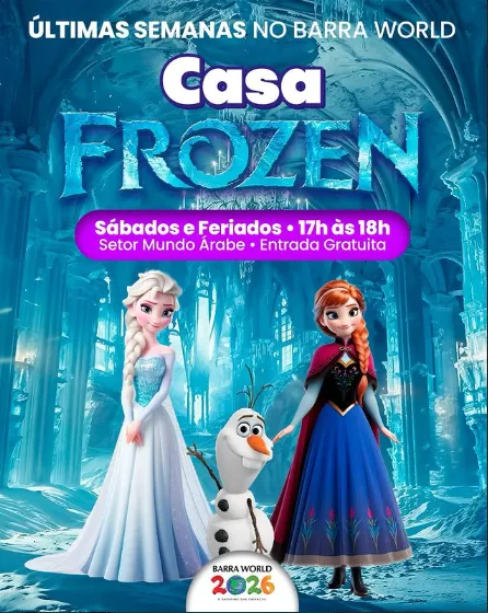 Casa Frozen Ultimas semanas shopping barra world no recreio dos bandeirantes