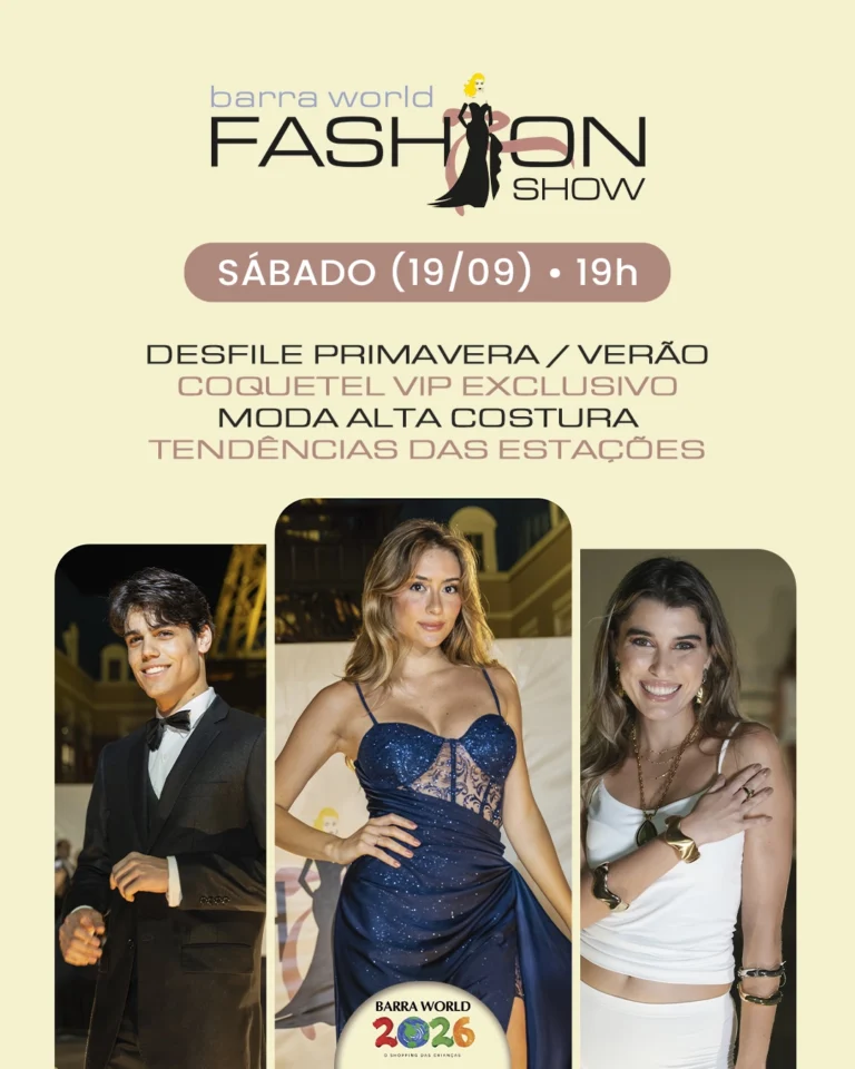barra world fashion show no shopping barra world no recreio dos bandeirantes